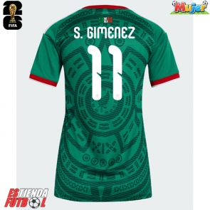 México Santiago Gimenez #11 Primera Equipación Mujer Mundial 2026 Manga Corta